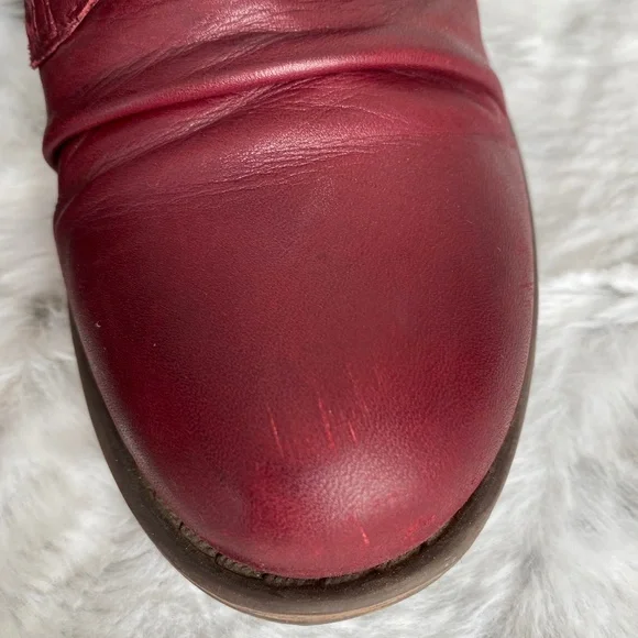 Miz Mooz Louise Ankle Bootie in Bordeaux - Size 8 - Picture 8 of 8